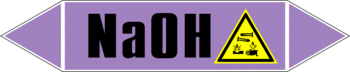 Маркировка трубопровода "na(oh)" (a07, пленка, 126х26 мм)" - Маркировка трубопроводов - Маркировки трубопроводов "ЩЕЛОЧЬ" - магазин "Охрана труда и Техника безопасности"