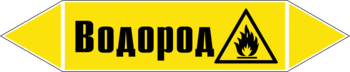 Маркировка трубопровода "водород" (пленка, 358х74 мм) - Маркировка трубопроводов - Маркировки трубопроводов "ГАЗ" - магазин "Охрана труда и Техника безопасности"